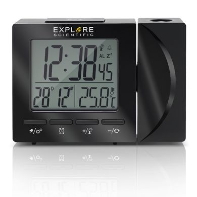 Купить Часы проекционные Explore Scientific Projection RC Alarm Black (RDP1001CM3LC2) в Украине
