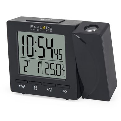 Купити Годинник проекційний Explore Scientific Projection RC Alarm Black (RDP1001CM3LC2) в Україні