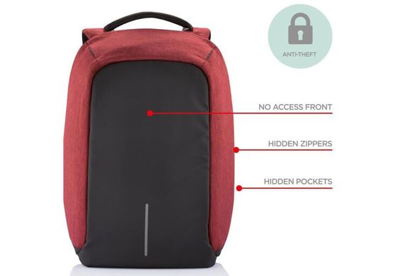 Купить Рюкзак для ноутбука XD Design Bobby anti-theft backpack 15.6" красный в Украине