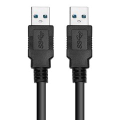 Купить Кабель PowerPlant USB 3.0 AM – AM, 1.5м, черный (CA911820) в Украине