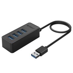 Купити USB-хаб ORICO USB 3.0 4 порта (W5P-U3-100-BK-PR) (CA911264) в Україні