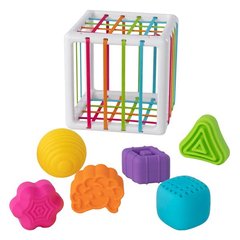 Купити Сортер-куб зі стінками-шнурочками Fat Brain Toys InnyBin (F251ML) в Україні