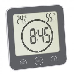 Часы для ванной комнаты и кухни с таймером и термогигрометром TFA 60400110