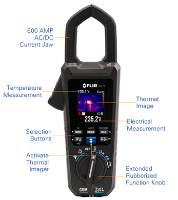 Купить Токоизмерительные клещи с тепловизором FLIR CM174 в Украине