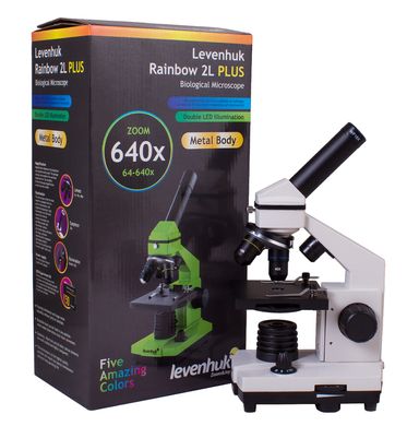 Купити Мікроскоп Levenhuk Rainbow 2L PLUS Azure Лазур, шт. в Україні