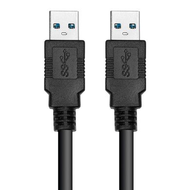 Купити Кабель PowerPlant USB 3.0 AM – AM, 1.5 м, чорний (CA911820) в Україні