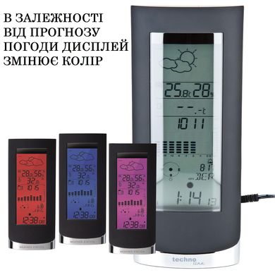 Купить Метеостанция Technoline WS6501 Black Metall (WS6501) в Украине