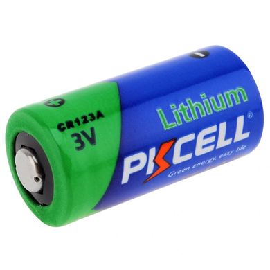 Купити Літієва батарейка PKCELL CR123A, 3 вольта в Україні