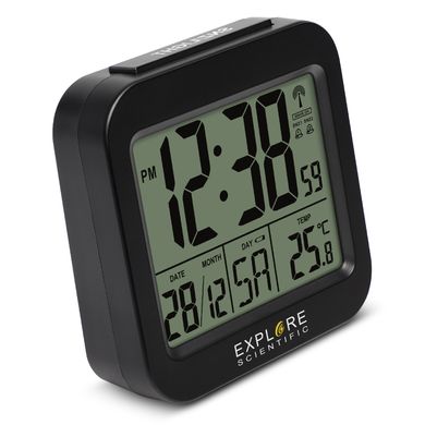 Купити Годинник настільний Explore Scientific Compact RC Alarm Black (RDC1008CM3000) в Україні