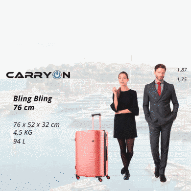 Купити Валіза CarryOn Bling Bling (L) Rose Gold в Україні
