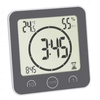 Купить Часы для ванной комнаты и кухни с таймером и термогигрометром TFA 60400110 в Украине