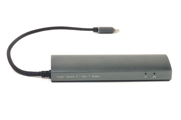 Купить Переходник PowerPlant Type-C – 2xUSB 3.0, Type-C USB 3.1, Gigabit Ethernet (CA910557) в Украине