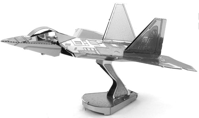 Купить Металлический 3D конструктор "Истребитель F-22 Raptor" Metal Earth MMS050 в Украине