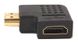 Переходник PowerPlant HDMI AF – HDMI AM, правый угол (KD00AS1302)