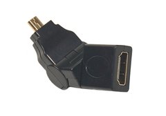 Купити Перехідник PowerPlant HDMI AF - micro HDMI AM, 360 градусів (CA910618) в Україні