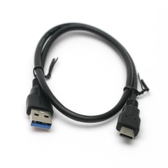 Купити Кабель PowerPlant USB 3.0 AM – Type-C 0.5 м (KD00AS1253) в Україні