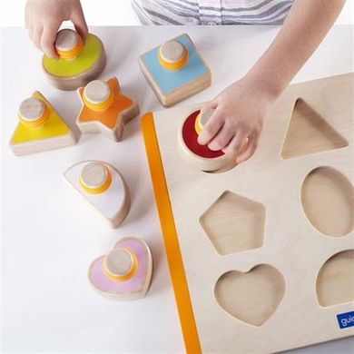 Купити Рамка-вкладиш Guidecraft Manipulatives Форми з ручками (G6742) в Україні