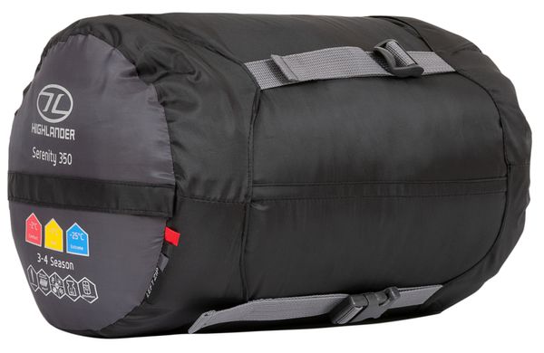 Купить Спальный мешок Highlander Serenity 350/-7°C Charcoal Left (SB186-CH) в Украине