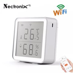 Купить Wifi термометр гигрометр комнатный с датчиком температуры и влажности Nectronix TG-12w, приложение Tuya для Android & IOS в Украине