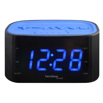 Купити Годинник настільний з радіо Technoline WT465 Black/Blue (WT465 blaue) в Україні