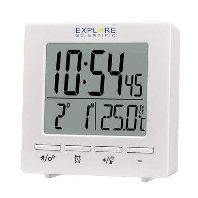 Купить Часы настольные Explore Scientific Mini RC Alarm White (RDC1005GYELC2) в Украине