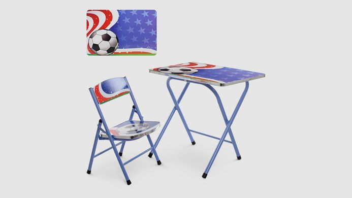 Купити стіл и стульчик складний BAMBI A19-FB стілешниця 60-40 Футбол (KI00430) в Україні