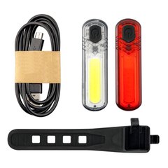 Купить Комплект фонарей велосипедных Mactronic Duo Slim (60/18 Лм) USB-заряжаемый (ABS0031) в Украине