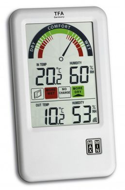 Термогигрометр цифровой с внешним радиодатчиком TFA «Bel-Air» 303045.IT