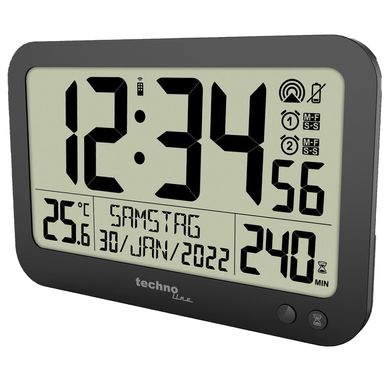Купить Часы настенные Technoline WS8026 Black (WS8026) в Украине