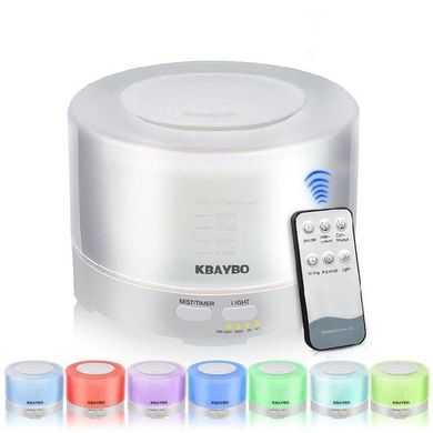 Купити Настільний зволожувач повітря для кімнати з підсвічуванням Kbaybo L500, 7 кольорів, 500 мл, пульт ДУ в Україні