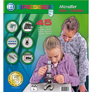 Купити Мікроскоп Bresser Junior 300x-1200x з кейсом (8851000) в Україні