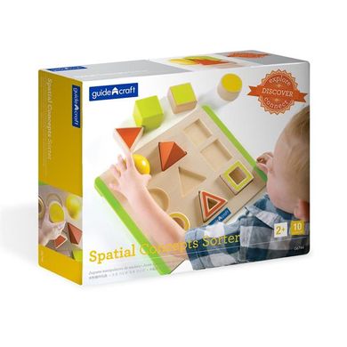 Купити Дерев'яний сортер Guidecraft Manipulatives Фігури в просторі (G6744) в Україні