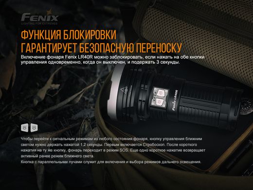 Купити Ліхтар ручний Fenix LR40R в Україні