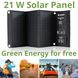 Портативний зарядний пристрій сонячна панель Bresser Mobile Solar Charger 21 Watt USB DC (3810030)