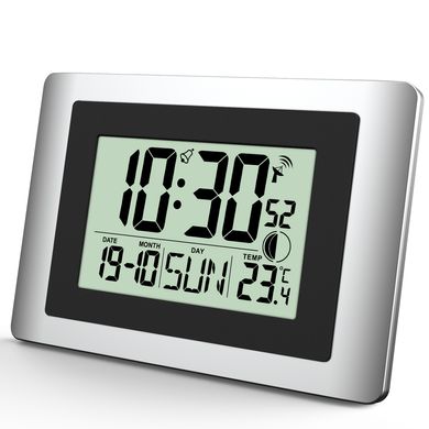 Купить Настенные часы Technoline WS8028 Silver/Black (WS8028) в Украине