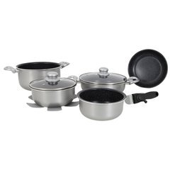 Купить Набор посуды Gimex Cookware Set induction 8 предметов Silver (6977227) в Украине