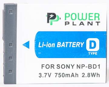 Купить Аккумулятор PowerPlant Sony NP-BD1, NP-FD1 750mAh (DV00DV1204) в Украине