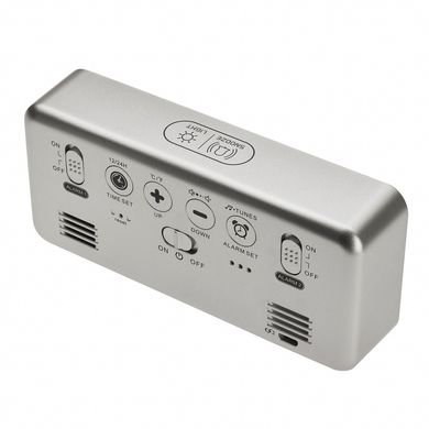 Купити Будильник з різними сигналами TFA 60203254, сріблястий в Україні