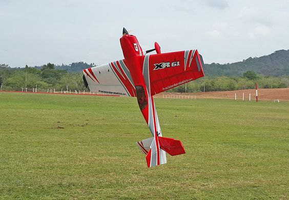 Купити Літак радіокерований Precision Aerobatics XR-61 1550мм KIT (червоний) в Україні