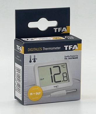 Купить Термометр цифровой комнатный/уличный TFA 30106602 в Украине
