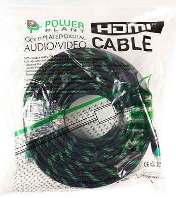 Купить Видео кабель PowerPlant HDMI - HDMI, 20м, позолоченные коннекторы, 2.0V, Double ferrites, Highspeed (KD00AS1295) в Украине