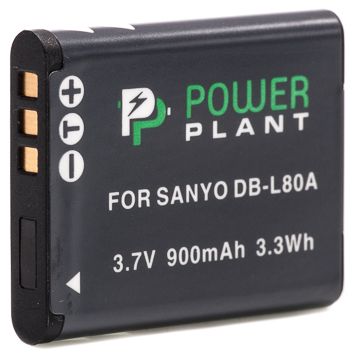 Купити Акумулятор PowerPlant Sanyo DB-L80, D-Li88 900mAh (DV00DV1289) в Україні
