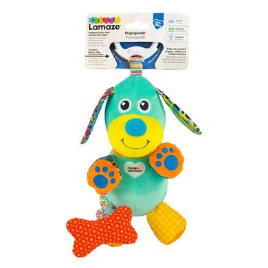 Купить Мягкая игрушка-подвеска Lamaze Собачка со звуком (L27023) в Украине