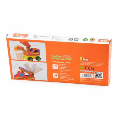 Купити Набір машинок Viga Toys Спецтранспорт 6 шт. (59621) в Україні