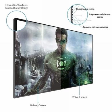 Купити Екран GrandView PE-L100-DY3-R2 Dynamique ALR в рамці в Україні