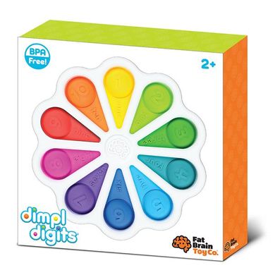 Купити Іграшка-антистрес Fat Brain Toys dimpl digits Кольорові пелюстки (F275EN) в Україні