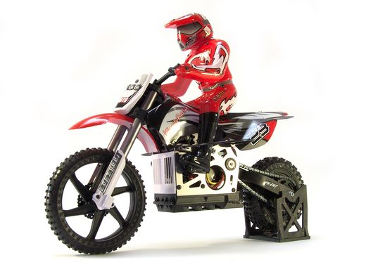 Купить Радиоуправляемая модель Мотоцикл 1:4 Himoto Burstout MX400 Brushed (красный) в Украине
