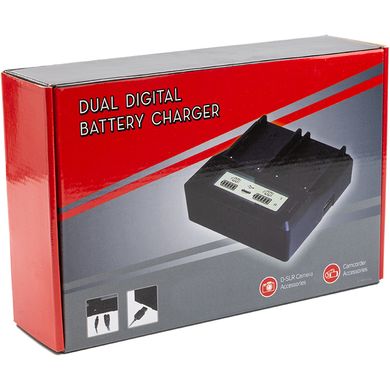 Купить Зарядное устройство для PowerPlant Fuji NP-T125 для двух аккумуляторов (CH980277) в Украине