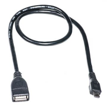 Купить Кабель PowerPlant OTG USB 2.0 AF-Micro, 0.5м (KD00AS1233) в Украине