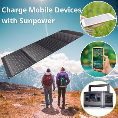 Купити Портативний зарядний пристрій сонячна панель Bresser Mobile Solar Charger 120 Watt USB DC (3810070) в Україні